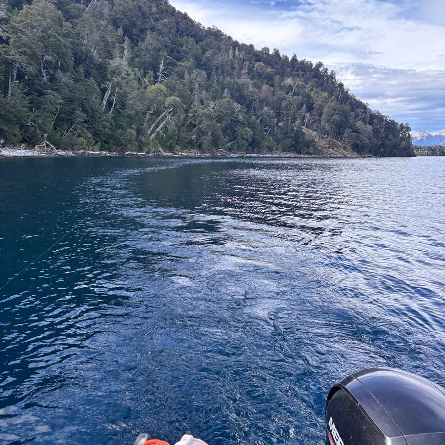 Scenic channel on Lake Nahuel Huapi